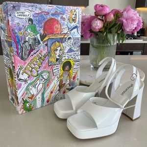 BNWT white Jeffrey Campbell heels